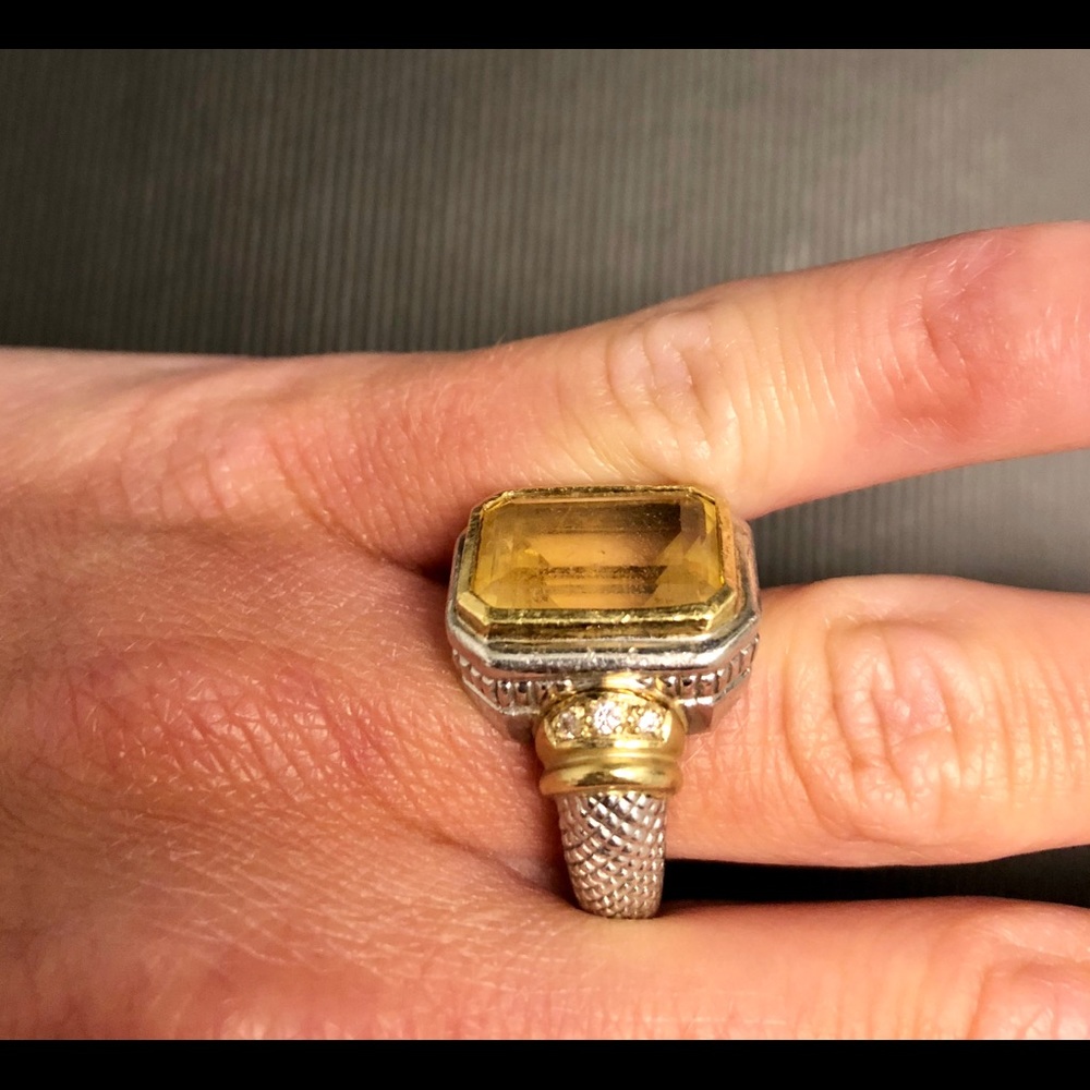 Judith Ripka Citrine Ring - Picture 4 of 5